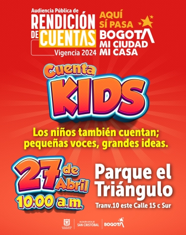 CUENTA KIDS es el espacio donde los niños y niñas hablan, sueñan y proponen.