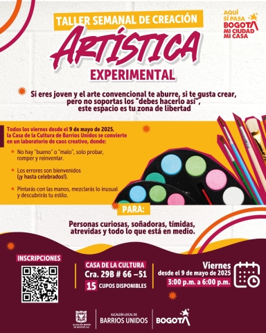 Taller semanal de creación artística  