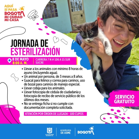 Jornada de esterilización gratuita