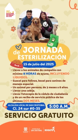 Jornada de Esterilización 15 de Julio