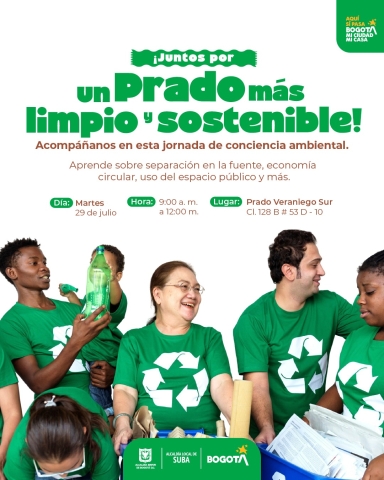 Prado más limpio y sostenible en Suba
