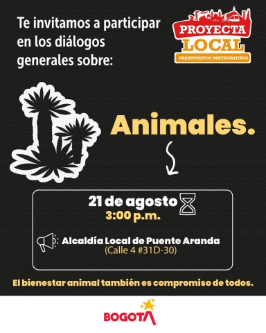 Te invitamos a participar en los diálogos generales sobre Animales.