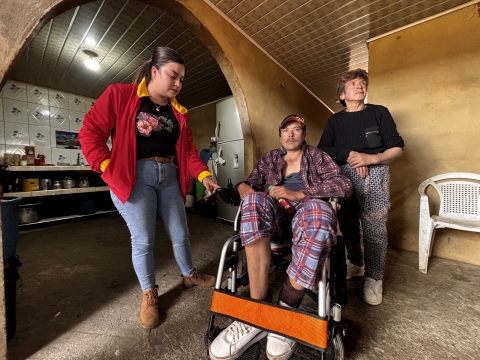 Visita a cuidadoras y personas en situación de discapacidad