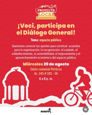 Diálogo General sobre el espacio público.