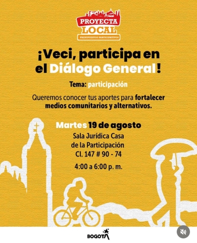 Veci, te invitamos a participar en el Diálogo General 💬.