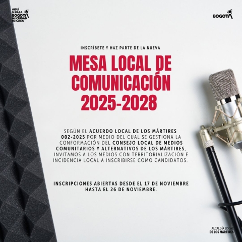 Imagen de la convocatoria a medios