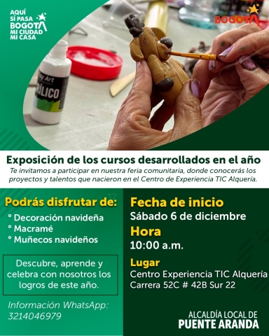 Gran Feria de muestra de proyectos realizados en el centro de experiencia TIC alquería.