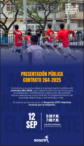 Imagen de la convocatoria a la comunidad