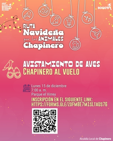 Pieza sobre evento de avistamiento de aves en Chapinero