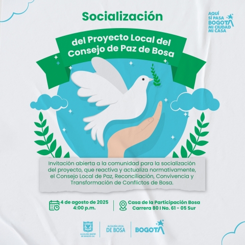 Socialización del Proyecto Local del Consejo de Paz de Bosa