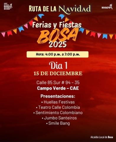 Ferias y fiestas Bosa 2025 - Día 1