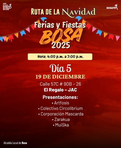  Ferias y fiestas en Bosa 2025   