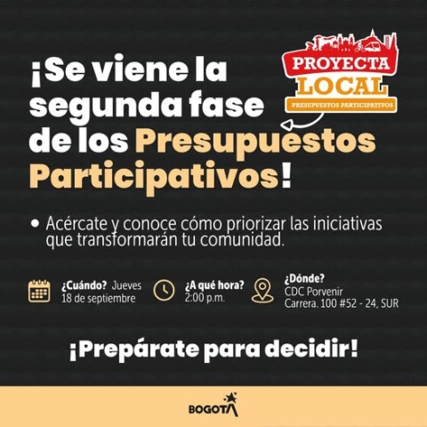 Priorizar iniciativas Presupuestos Participativos 