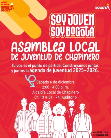 Pieza gráfica sobre jornada de asamblea juvenil