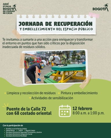 Jornada de recuperación y embellecimiento del espacio público