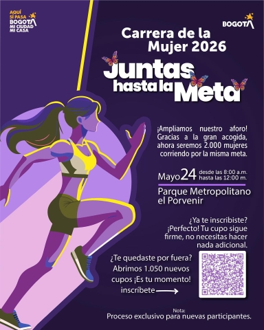 Carrera de la Mujer 2026 "Juntas hasta la Meta" Bosa