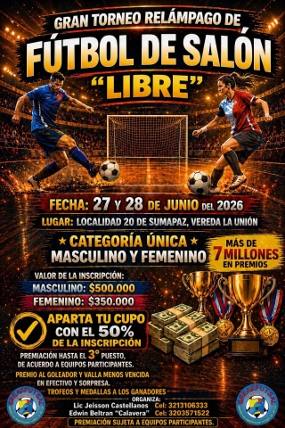 TorneoRelampagoFutbolSalon