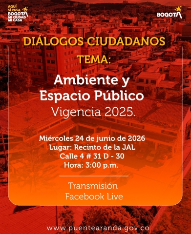 Diálogos ciudadanos: Ambiente y Espacio Público.