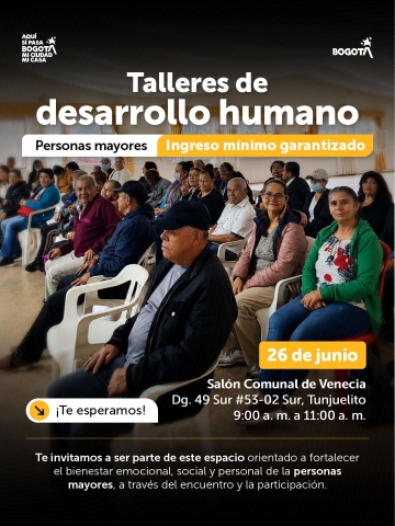 Talleres de desarrollo humano Personas mayores Ingreso mínimo garantizado