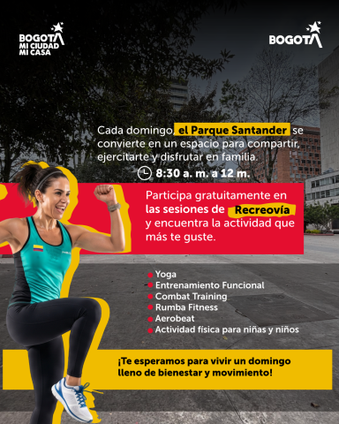 La Alcaldía Local de Santa Fe invita a la ciudadanía a participar en las jornadas de Recreovía