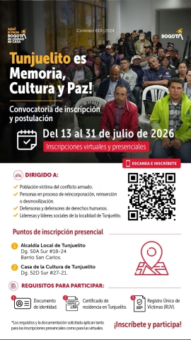 Tunjuelito es Memoria, Cultura y Paz!