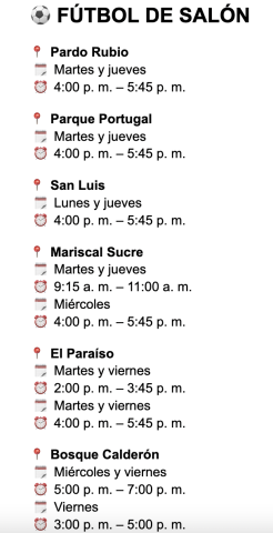 Fútbol de Salón en Chapinero 