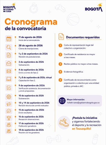 Cronograma Convocatoria