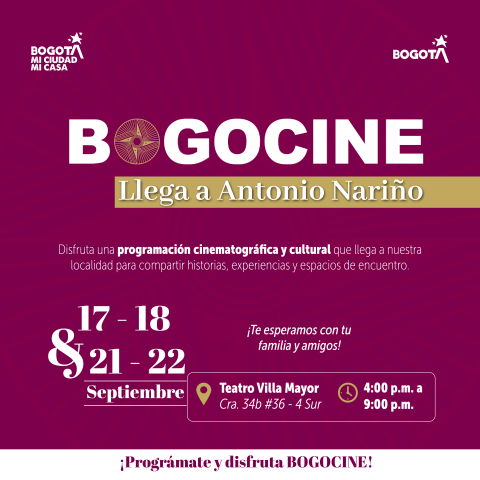 Villa Mayor, en Antonio Nariño, se prepara para disfrutar de BOGOCINE