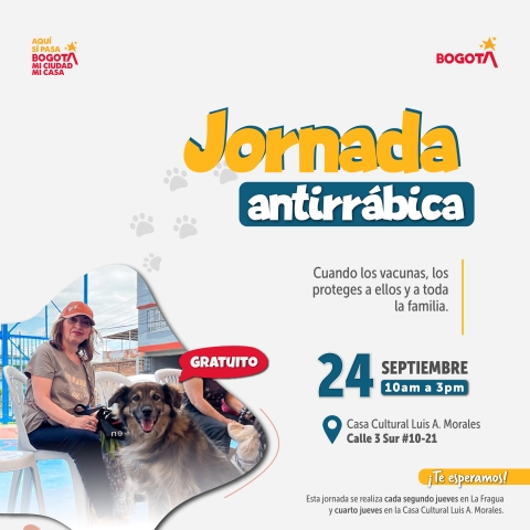 Jornada antirrábica gratuita para proteger a perros, gatos y sus familias
