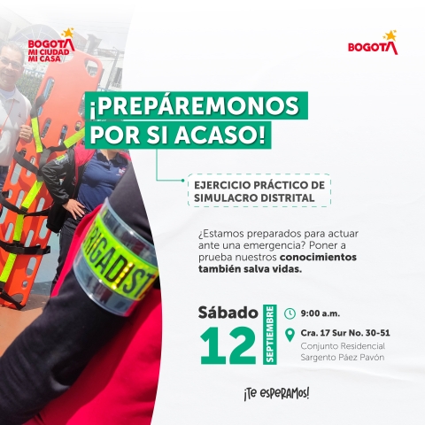 Antonio Nariño, se prepara para un simulacro distrital