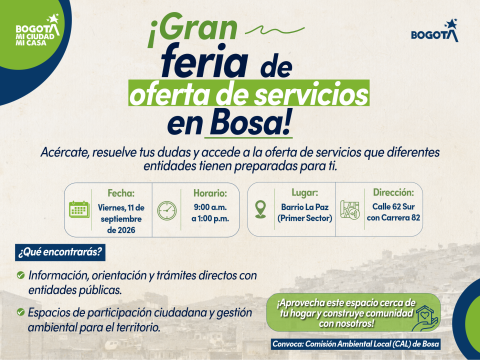 Gran feria de servicios a Bosa