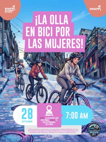 La olla en bici por las mujeres
