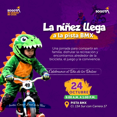 La niñez llega a la pista BMX: una jornada para compartir en familia