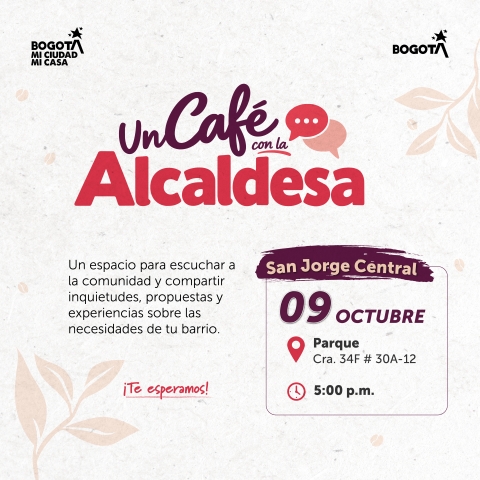 Un Café con la Alcaldesa  en  San Jorge Central