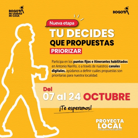 En Antonio Nariño ¡Tú decides qué propuestas priorizar!