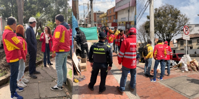 La jornada inició a las 5:00 a. m. y contó con la participación de 9 gestores de seguridad y convivencia, 2 policías, 2 auxiliares y 1 uniformado encargado de medidas correctivas