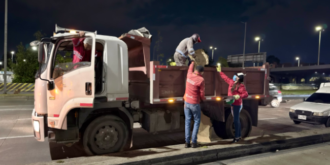 Durante la intervención fueron recuperados 80 m² de espacio público y recolectados 7,5 m³ de residuos sólidos, como parte de las acciones para mejorar las condiciones de estos puntos 