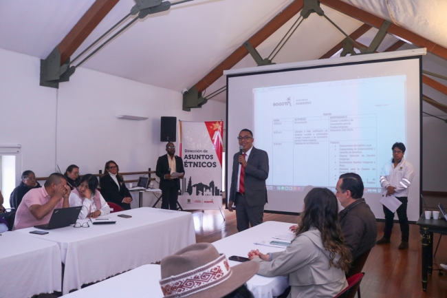 Intervención de David Cortés, director de Asuntos Étnicos, en reunión entre alcaldes locales y gobernadores indígenas