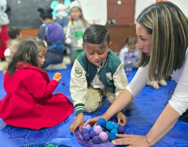 Con actividades lúdicas se celebró el mes d ela niñez en la vereda La Requilina