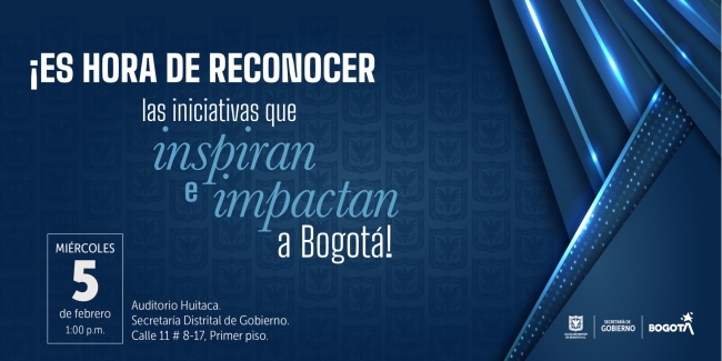 Distrito invita al evento de reconocimiento de las mejores iniciativas de gestión del sector religioso