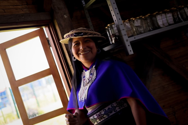 Diana Tombe, gobernadora del pueblo Misak Misak