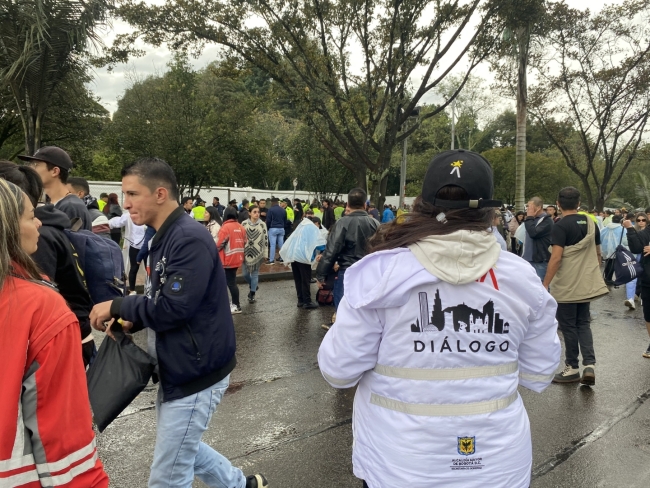 Equipo de gestores Diálogo social en evento