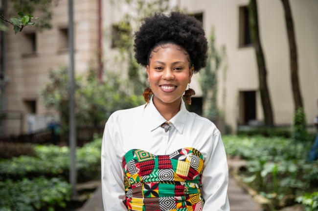 Laura Marlene Ochoa líder juvenil negra/afrocolombiana