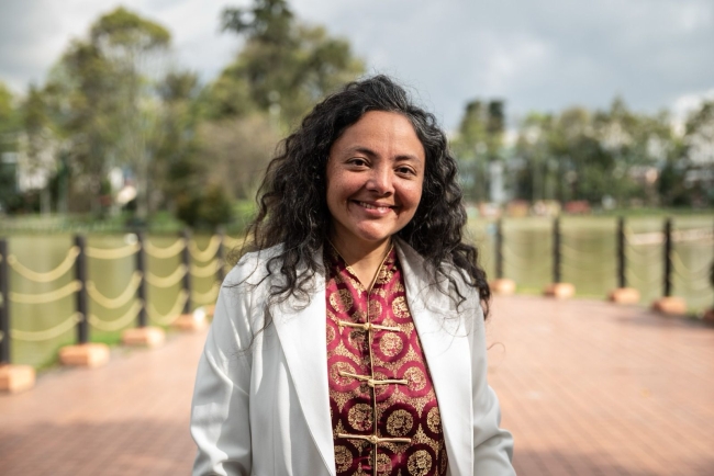 Imagen de la maestra Lina María Medina, de la Iglesia Tao