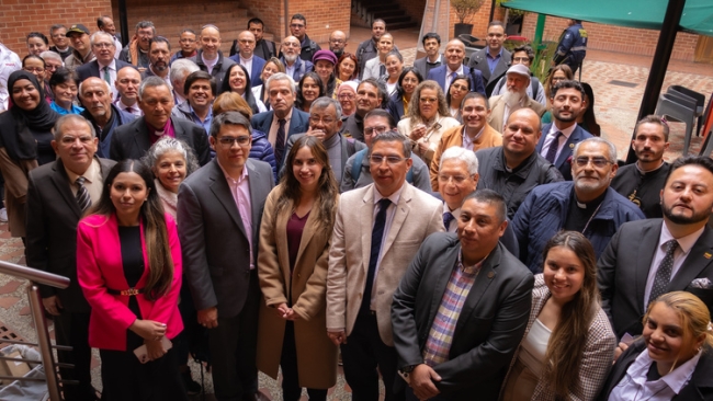 Directivos de la Secretaría de Gobierno y líderes y lideresas del sector religioso