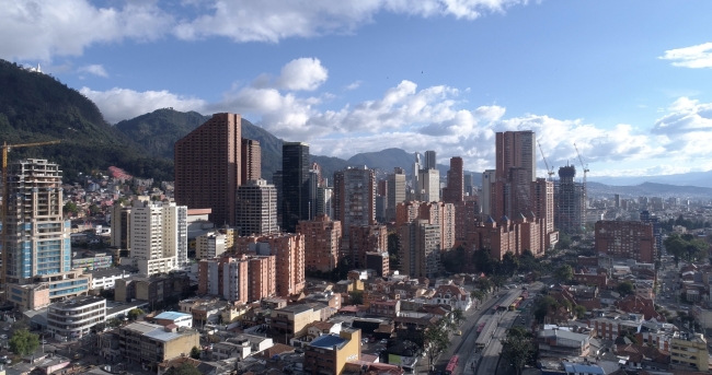 Imagen panorámica de Bogotá