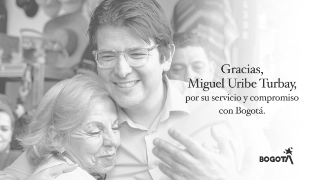 homenaje de Bogotá Miguel Uribe Turbay
