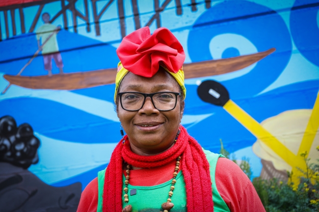 Mujer defensora de derechos humanos en el Distrito