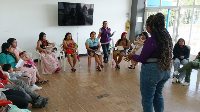 Mesa Intercultural Mujer Embera San Cristóbal