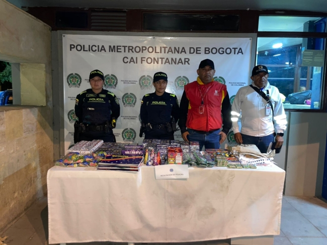 En Suba incautan 23,75 kg de pólvora y sancionan un establecimiento ilegal. Bogotá fortalece controles navideños para prevenir riesgos y proteger a la ciudadanía.